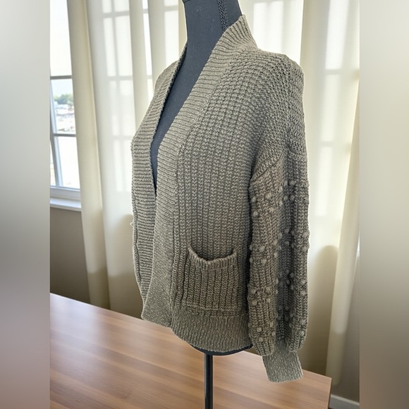 Madewell Ribbed Bobble Knit Oversized Cardigan Sweater Dark Green Women’s XS - Picture 7 of 8